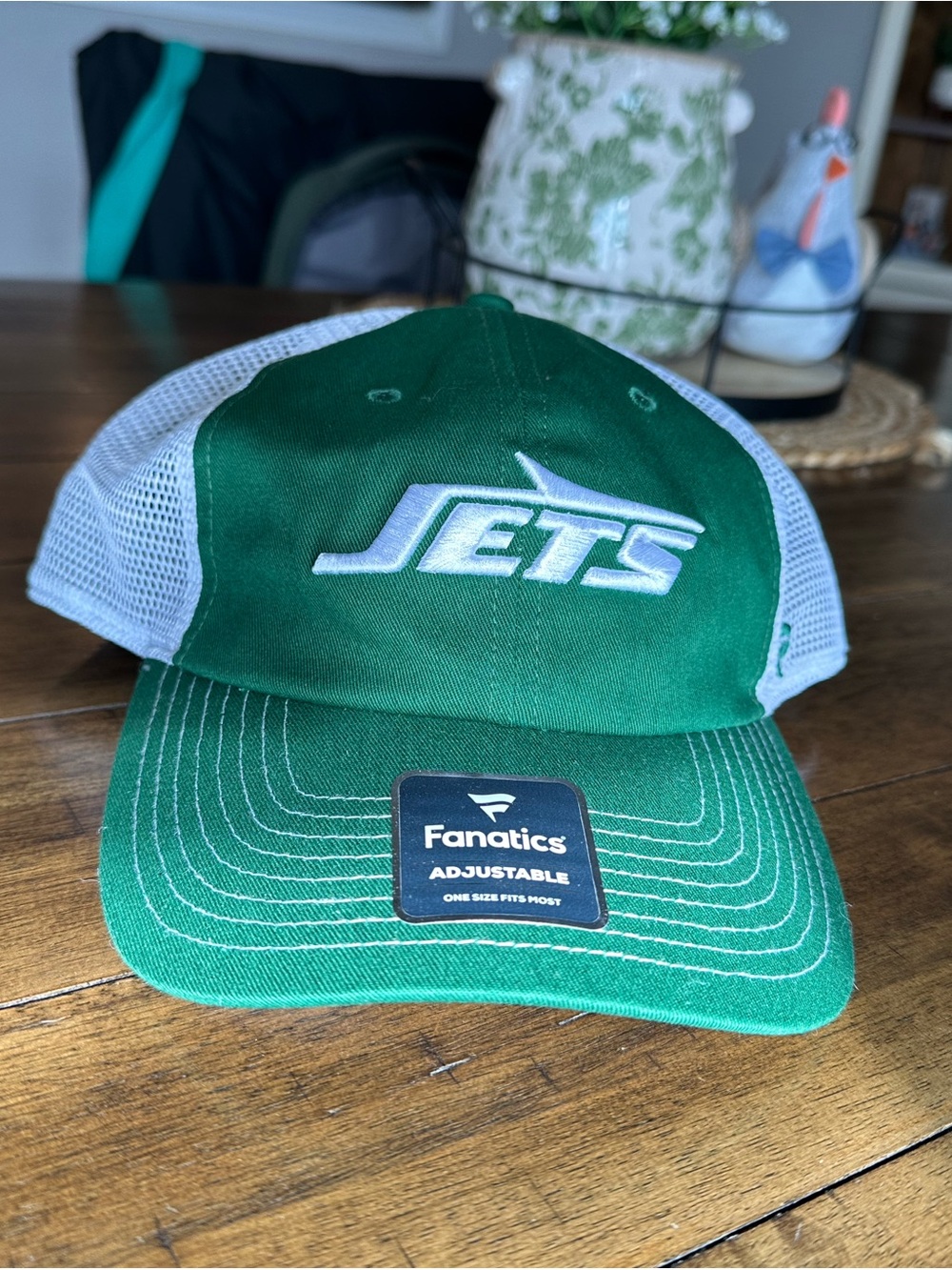 Fanatics Green and Gray New York Jets Trucker Cap